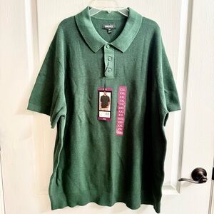 DKNY Men's Green Polo Shirt